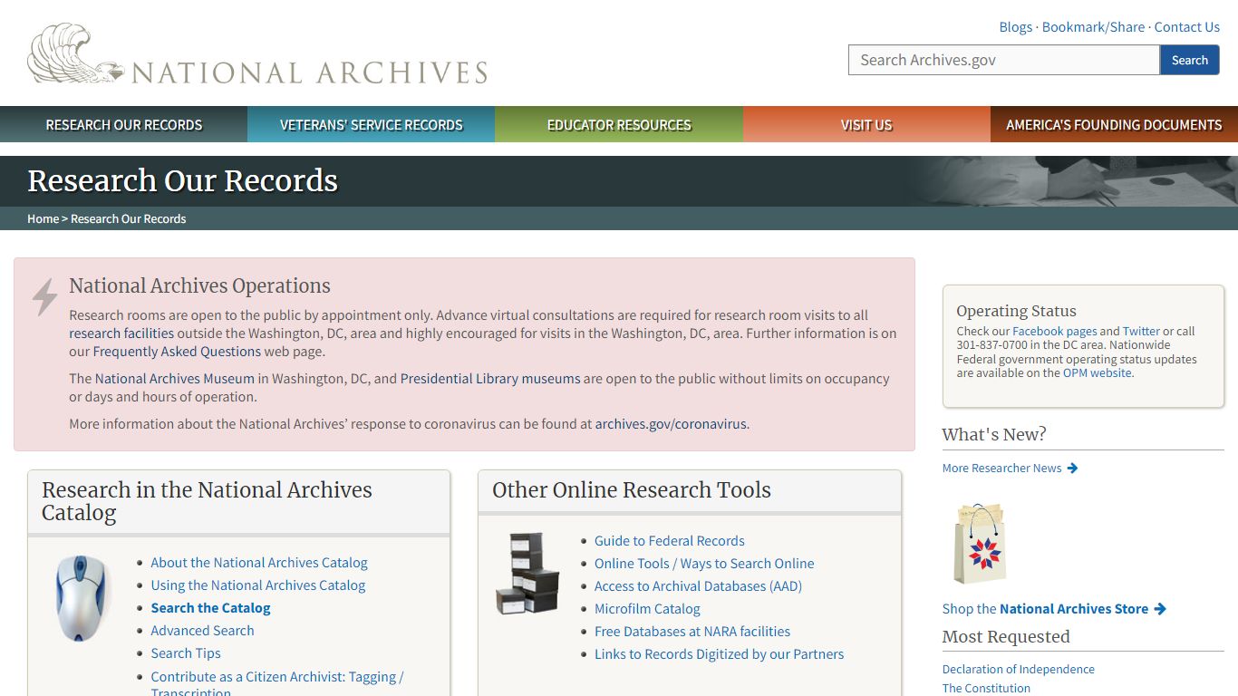Research Our Records | National Archives